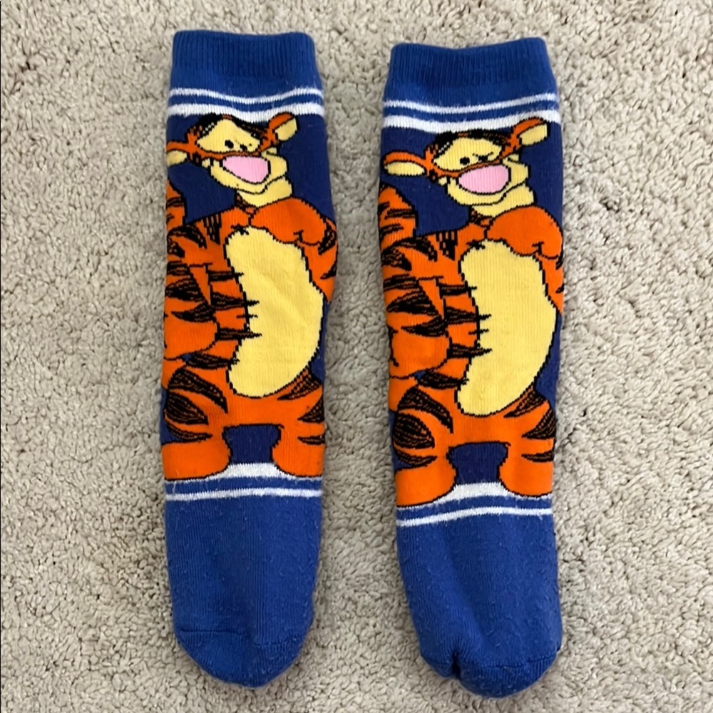 Disney Blue and Orange Tigger Socks